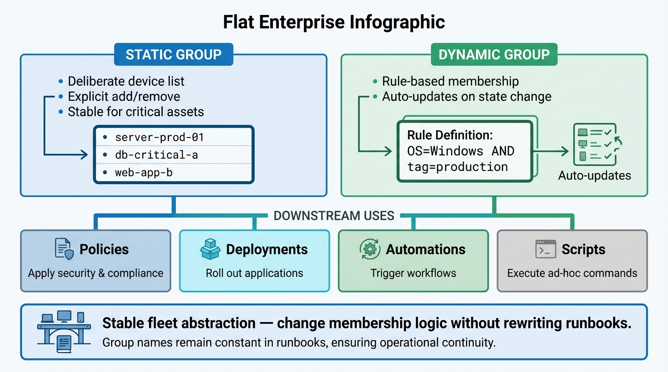 Device grouping for targeted operations